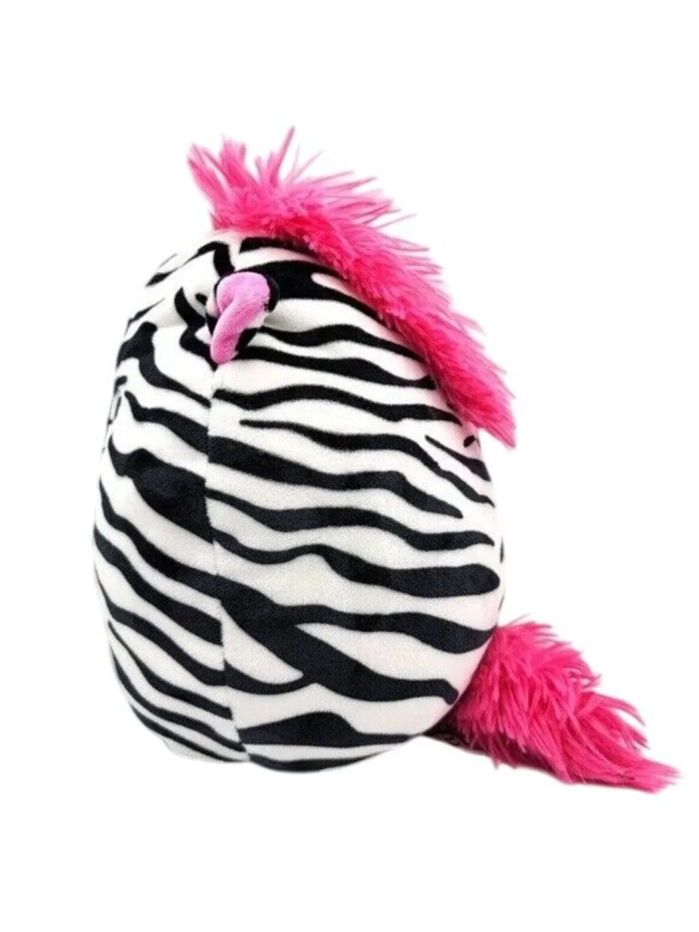 Squishmallows Tracey Mohawk Zebra Plush Black White 8